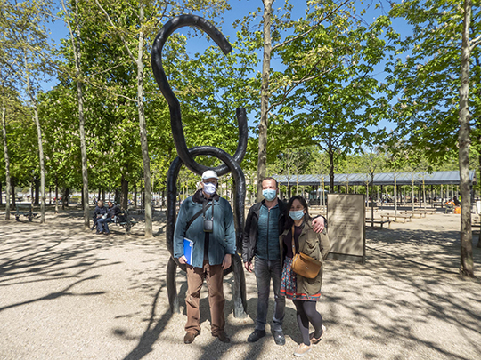 Hugo Herbert and Carole Augé with Tom Reeves